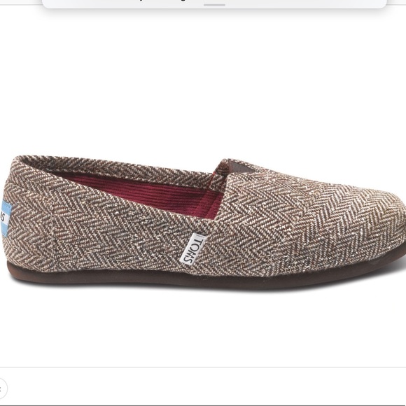 Toms Shoes - NWT toms brown metallic herringbone